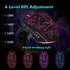 RGB Gaming Keyboard and Breathing Mouse Combo, Adjustable Backlit Mechanical Feeling Keyboard with 4 Colors, 4800DPI