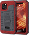 Mitywah Heavy Duty Waterproof Case for iPhone 12 Pro, Shockproof with Built-in Screen Protector, 6.1 Inch, Red