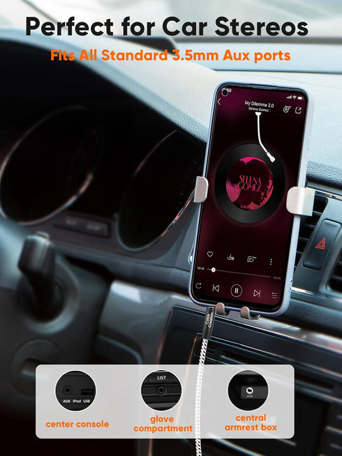 CableCreation 3.5mm Cable (6FT/1.8M), Male to Male Audio Cable, Compatible with Headphones, Car, Speaker