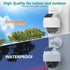 WALI Solar Fake Security Camera, Wireless Dummy Dome Camera with Flashing Red LED for Home and Business