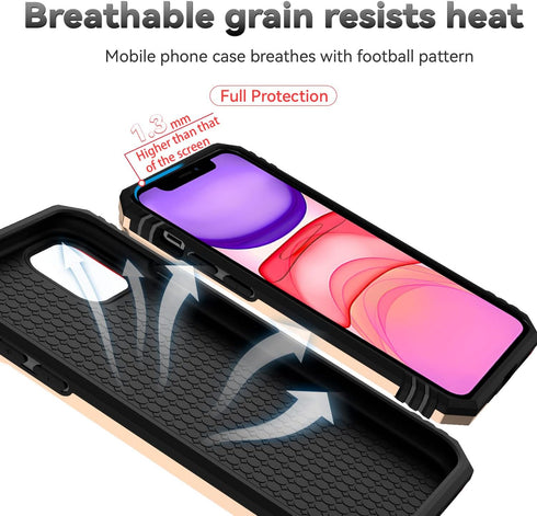 Hitaoyou iPhone 11 Pro Max Case, Military Grade Shockproof Heavy Duty Protective Magnetic Case with Camera Cover &
