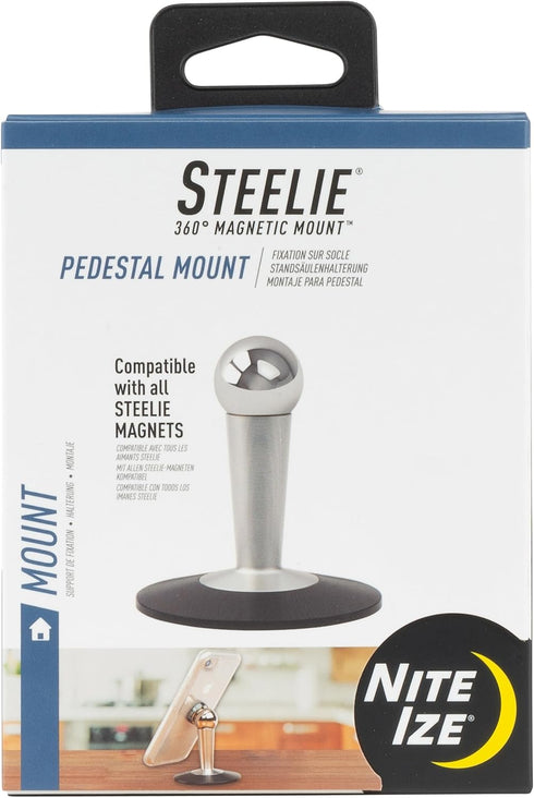 Nite Ize Steelie Pedestal Mount, Additional Magnetic Cell Phone Stand for Steelie Mounting Systems