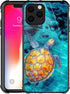 CARLOCA Sea Turtle Pattern Case for iPhone 13 Mini, Design for Girl Boy Shockproof Anti-Scratch Case for iPhone 13 Mini