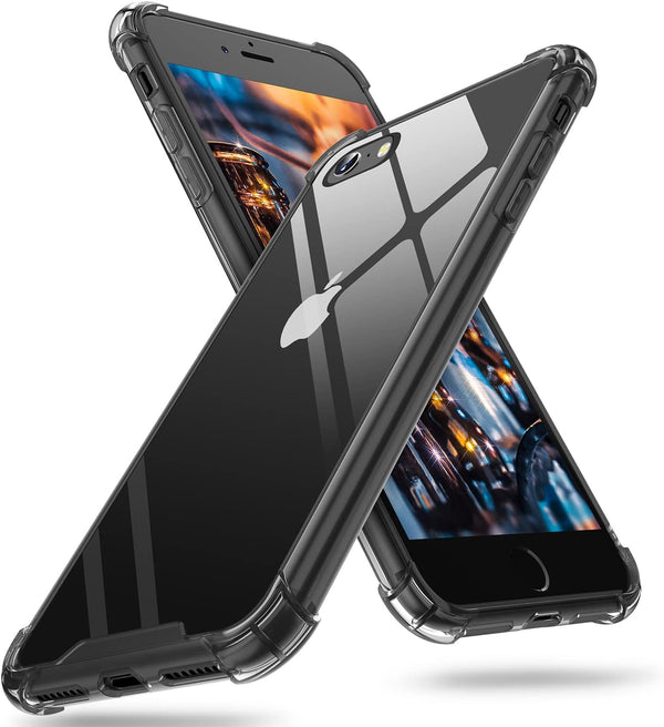ORIbox iPhone SE 3/2 Case - Shockproof Protection, Black Case for iPhone 8/7, Men, Women & Kids