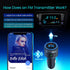 Upgraded V5.0 Bluetooth FM Transmitter Car, Wireless Adapter with QC3.0, LED Backlit, Hands-Free Calls
