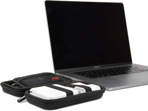 Ginsco Hard Shell Protection Case Electronic Accessories Organizer Pouch for MacBook Air/pro Adapter Chargers Cables