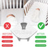 Anywhere Baby Monitor Mount, Compatible with Most Baby Brands, Simple Peel and Stick Installation, 1 Pack, White