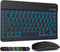 LAMA 7 Colors Backlit Bluetooth Keyboard and Mouse, Ultra-Slim Wireless for iPad, iOS, Windows & Android
