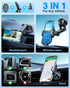 VANMASS 2024 Newest Military-Grade Car Phone Holder Mount, Over 60LBS Suction, Dashboard Windshield for iPhone 15 Pro