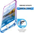 GeekZone iPhone 8 Plus/7 Plus Case, Colorful Shock Absorption Technology with Hard Back Panel (Bluepurple)