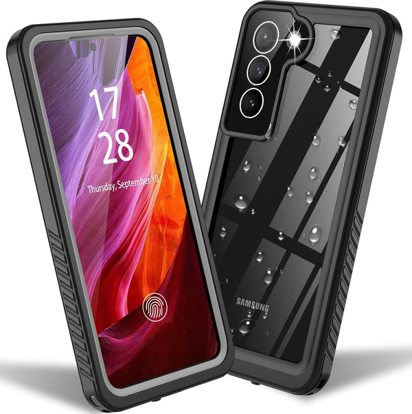 Samsung Galaxy S22+Plus Case Waterproof with Built-in Screen Protector, Full Body Shockproof Protective Case (Black)