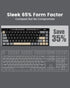 Typehaven VK68 65% 68 Gaming Keyboard, Wired Backlit Mini Keyboard, Ultra-Compact Anti-Ghosting No-Conflict Keys Gaming
