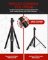 Reflex Camera 76" 190cm 1/4" 180 Lightweight Tripod Stand Extendable Aluminum up to in Height, Lightweight & Portable