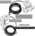 HYS L Shape Mount Mobile Antenna Bracket, SO239 to PL-259 with 16.4ft Low Loss RG-58 Coaxial Cable