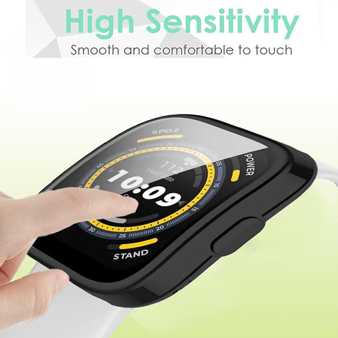 Compatible for Amazfit Bip 5 Case, Lamshaw Soft Slim TPU Protective Shell Anti-Scratch Bumper Cover (2 Pack)
