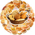Hozeuiy 50pcs Album Cute Bread Stickers, Delious Food Decals Waterproof Decorative Decals for Scrapbook DIY Crafts