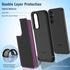 FNTCASE for Samsung Galaxy A54-5G Case: Dual Layer Shockproof Protective | Non-Slip Matte Textured | Heavy Duty Rugged TPU Drop Military Protection Tough Bumper Cell Phone Cases (Burgandy Black)