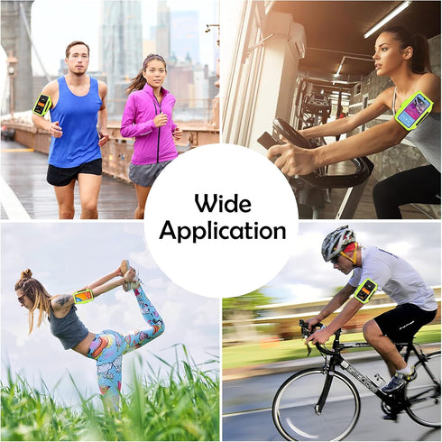 HAISSKY Running Armband with Airpods Bag, Cell Phone Armband for iPhone 12/11 Pro/11/XR/XS/X/8, Galaxy S9/S8 Water