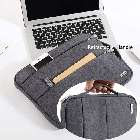 V Voova Laptop Sleeve 14-15 Inch, Carrying Case for MacBook Pro/Air, Slim Cover Bag for 14"-15" Laptops, Grey