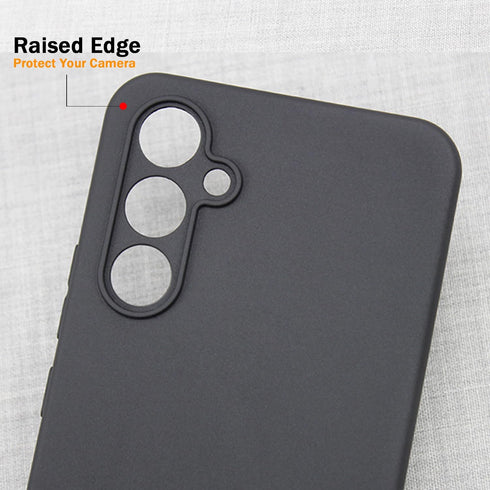 TENOC Phone Case for Samsung Galaxy A54 5G - Black Case Anti-Fingerprint Protective Bumper Matte Cover