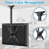 MOUNTUP Ceiling TV Mount for 24''-65'' TVs, Full Motion Height Adjustable Bracket, Holds 99lbs, Max VESA 400x400mm