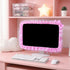 Macuezu 22"-28" Cute Monitor Cover, Lovely Computer Monitors Covers with Bow-Knot, Pink Computer Monitor Decor, Dust