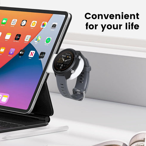 Nillkin Charger for Garmin Watch, Portable USB-C Wireless Charger, Travel Cordless Charging Module, White