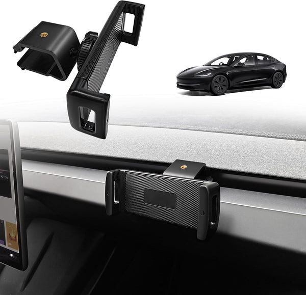 BestEvMod Dashboard Car Phone Holder, 1/4 Screw Mount, Mag Safe Compatible with 2024 Tesla Model 3