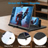Zrgzob 14 Inch 3D Screen Magnifier for Smartphone, HD Magnifying Projector Screen Enlarger Foldable Phone Stand