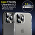 Ferilinso 6 Pack Camera Lens Protector for iPhone 16 Pro Max/iPhone 16 Pro, Tempered Glass