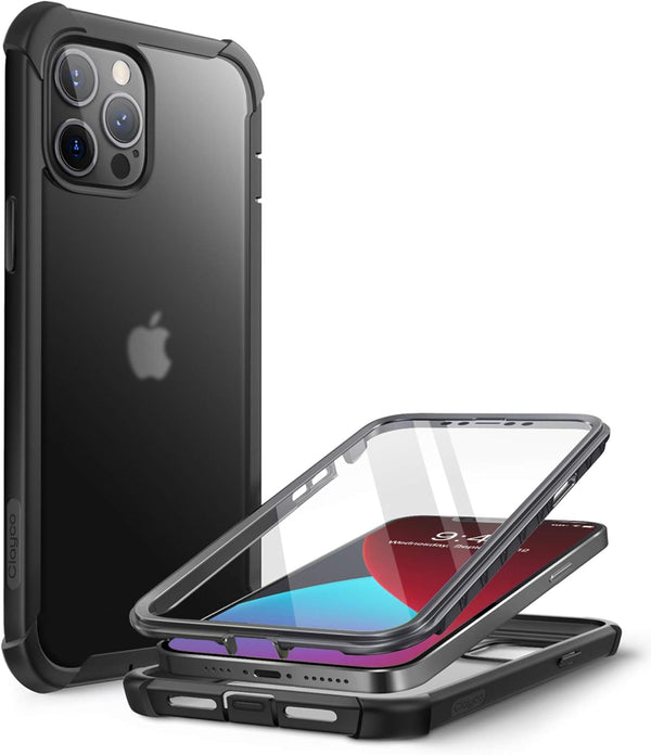 Clayco Forza Series Case for iPhone 12 Pro Max 6.7 inch (2020 Release), Rugged Dual Layer Cover with Screen Protector