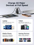 JSAUX 65W 3-Port 6.6FT 17, 2, USB C Wall Charger, GaN Fast Charger Block with Foldable Plug, Includes USB C Cable