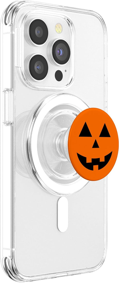 Spooky Jack-O-Lantern Halloween Pumpkin PopSockets PopGrip - Swappable Grip for Phones & Tablets
