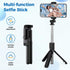Aourxiv Selfie Stick Tripod, Retractable Selfie Stick Tripod with Wireless Remote Control, for Photograph, Live