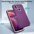 Asuwish Hybrid Rugged Phone Case for Alcatel 3V 2019, Full Body Bumper Heavy Duty Protective Accessories for Women