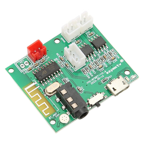 Power Amplifier Board - Stable PCB Bluetooth 5.0 Module with 3.5 AUX Input, 3POUT Output, Includes Power and Sound