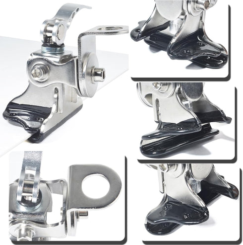 HYS SO239 PL-259 16.4ft RG-58 Stainless Steel Adjustable Car Antenna Mount Bracket with to Connector & Coax Cable