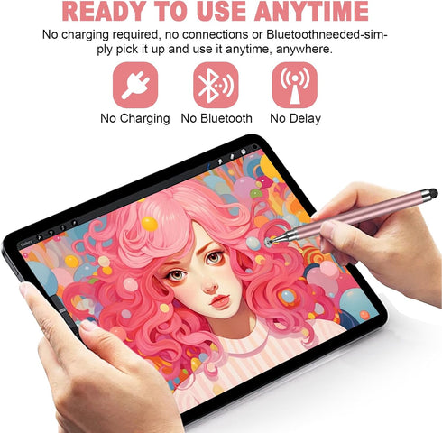 Fejnyer 3-Pack Universal Stylus Pen for Touch Screens - Fine Tip Capacitive Stylus Compatible with iPad, Android