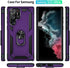 ADDIT Phone Case for Samsung Galaxy S22 Ultra Case Samsung S22 Ultra Phone Case, Military Grade, Heavy Duty, with Stand Ring, Support Magnet Car Mount for Samsung Galaxy S22 Ultra Case Purple