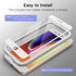 JETech Full Coverage Screen Protector for iPhone SE 3 (2022)/SE 2 (2020)/8/7, 4.7-Inch, White Edge Tempered Glass
