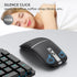 Foldable Bluetooth Travel Mouse - Wireless Portable 2.4G Arc Mouse for Laptop with Carry Bag