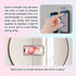 Silicone Suction Phone Case, Magnetic Phone Mount for iPhone and Android, Mirror Shower Phone Holder, Rose Pink