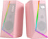 Redragon GS520 RGB Desktop Speakers - 2.0 Channel PC Computer Stereo Speaker with 6 Colorful LED Modes, Enhanced Sound