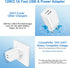 European Travel Plug Adapter Charger for iPhone, Samsung, Android Phone, International Power Adaptor with USB