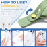 OLLBIT 2PCS Phone Grip Finger Holder Loopy Phone Case Phone Grips for Back of Phone Universal Portable Phone Strap