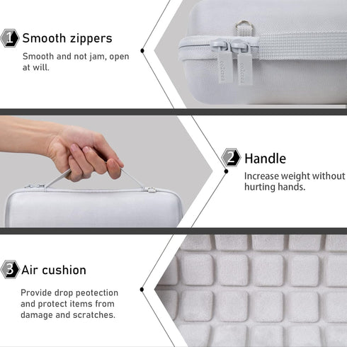 co2CREA Hard Travel Case for JBL Flip 6 FLIP 5 Portable Bluetooth Speaker (White Case) Waterproof Replacement