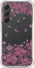 Floral Clear Case for Galaxy S23 FE, Pretty Flower Design Slim Soft Transparent TPU Protective Bumper Case for Women