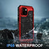 Beasyjoy 15 15 6.1", for iPhone Case Waterproof, Metal Heavy Duty Full Body Protective Case with Built-in Screen
