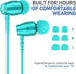 5 3.5 mm LUDOS OMNITONE Wired Earbuds in-Ear Headphones, Year Warranty, Earphones with Microphone, Jack Corded Ear