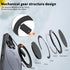 HCXLYP 17 360 2 17 for iPhone Case with Magnetic Stand, Compatible with MagSafe, with Tempered Glass Film
